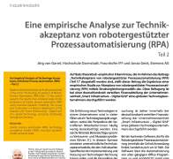 Eine empirische Analyse zur Technik­akzeptanz von robotergestützter Prozessautomatisierung (RPA)