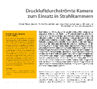 Druckluftdurchströmte Kamera zum Einsatz in Strahlkammern
