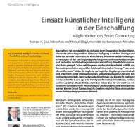 Einsatz künstlicher Intelligenz in der Beschaffung