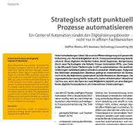 Strategisch statt punktuell Prozesse automatisieren