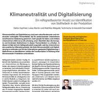 Klimaneutralität und Digitalisierung
