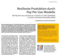 Resiliente Produktion durch Pay-Per-Use-Modelle