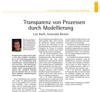 Transparenz von Prozessen durch Modellierung