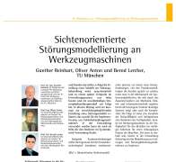 Sichtenorientierte Störungsmodellierung an Werkzeugmaschinen