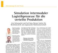 Simulation intermodaler Logistikprozesse für die verteilte Produktion