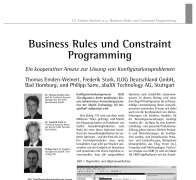 Business Rules and Constraint Programming