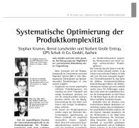 Systematische Optimierung der Produktkomplexität