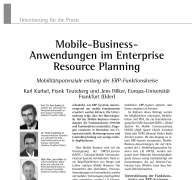 Mobile-Business- Anwendungen im Enterprise Resource Planning