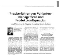 Praxiserfahrungen Variantenmanagement und Produktkonfiguration