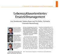 Lebenszyklusorientiertes Ersatzteilmanagement