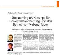Professionelles Anlagenmanagement