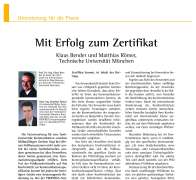 Mit Erfolg zum Zertifikat