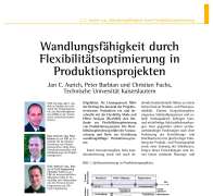 Wandlungsfähigkeit durch Flexibilitätsoptimierung in Produktionsprojekten