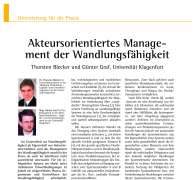 Akteursorientiertes Management der Wandlungsfähigkeit