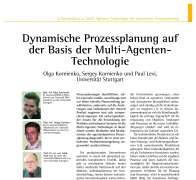 Dynamische Prozessplanung auf der Basis der Multi-Agenten- Technologie