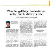 Wandlungsfähige Produktionsnetze durch Mittlerdienste