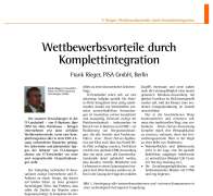 Wettbewerbsvorteile durch Komplettintegration