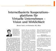 Internetbasierte Kooperationsplattform für Virtuelle Unternehmen