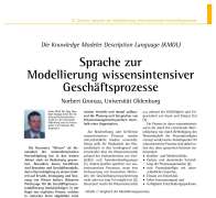 Die Knowledge Modeler Description Language (KMDL)