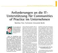 Communities of Practice im Unternehmen