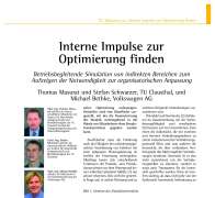 Determining Internal Impulses for Optimisation Processes