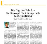The Digital Factory – An Approach for Interoperable Model Utilization