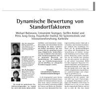 Dynamische Bewertung von Standortfaktoren