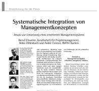 Systematische Integration von Managementkonzepten