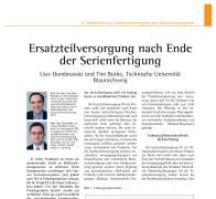 Ersatzteilversorgung nach Ende der Serienfertigung