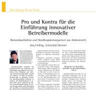 Pros and Cons of the Implementation of Innovative Performance Contracting