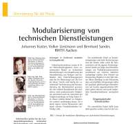 Modular Product Bundling for Technical Services