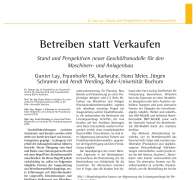 Betreiben statt Verkaufen