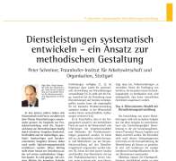 Systematic Development of Services A Methodical Approach