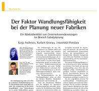 Market Survey of Consulting Firms Specialized in Factory Planning