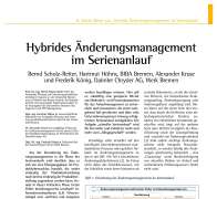 Hybrid Product Change Management in the Ramp-up Phase of the Automotive Industry