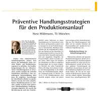 Präventive Handlungsstrategien für den Produktionsanlauf