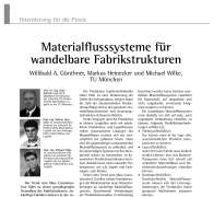 Materialflusssysteme für wandelbare Fabrikstrukturen