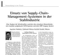 Einsatz von SCM-Systemen in der Stahlindustrie