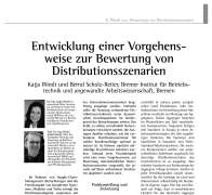 Entwicklung einer Vorgehensweise zur Bewertung von Distributionsszenarien