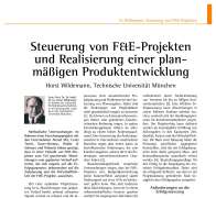 Steuerung von F&E-Projekten