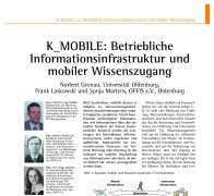 K_MOBILE—Enabling Mobile Access to Information and Knowledge