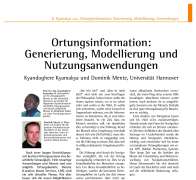 Ortungsinformation: Generierung, Modellierung und Nutzungsanwendungen