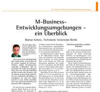 M-Business IDEs – an Overview