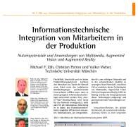 Informationstechnische Integration von Mitarbeitern in der Produktion