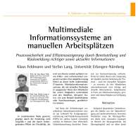 Multi-medial Information Systems for Manual Workstations