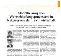 Value-Added Processes in Textile Enterprise Networks