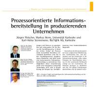 Process-Orientated Information Retrieval On-Demand in Producing Enterprises