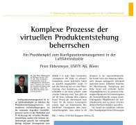 Komplexe Prozesse der virtuellen Produktentstehung beherrschen