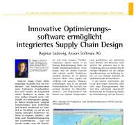 Innovative Optimierungssoftware ermöglicht integriertes Supply Chain Design