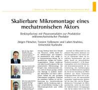 Scalable Micro Assembly of a Mechatronical Actuator
